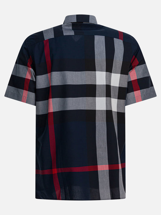Camicie casual Check  Blu - Burberry Uomo | VIETTI Online Store | 2
