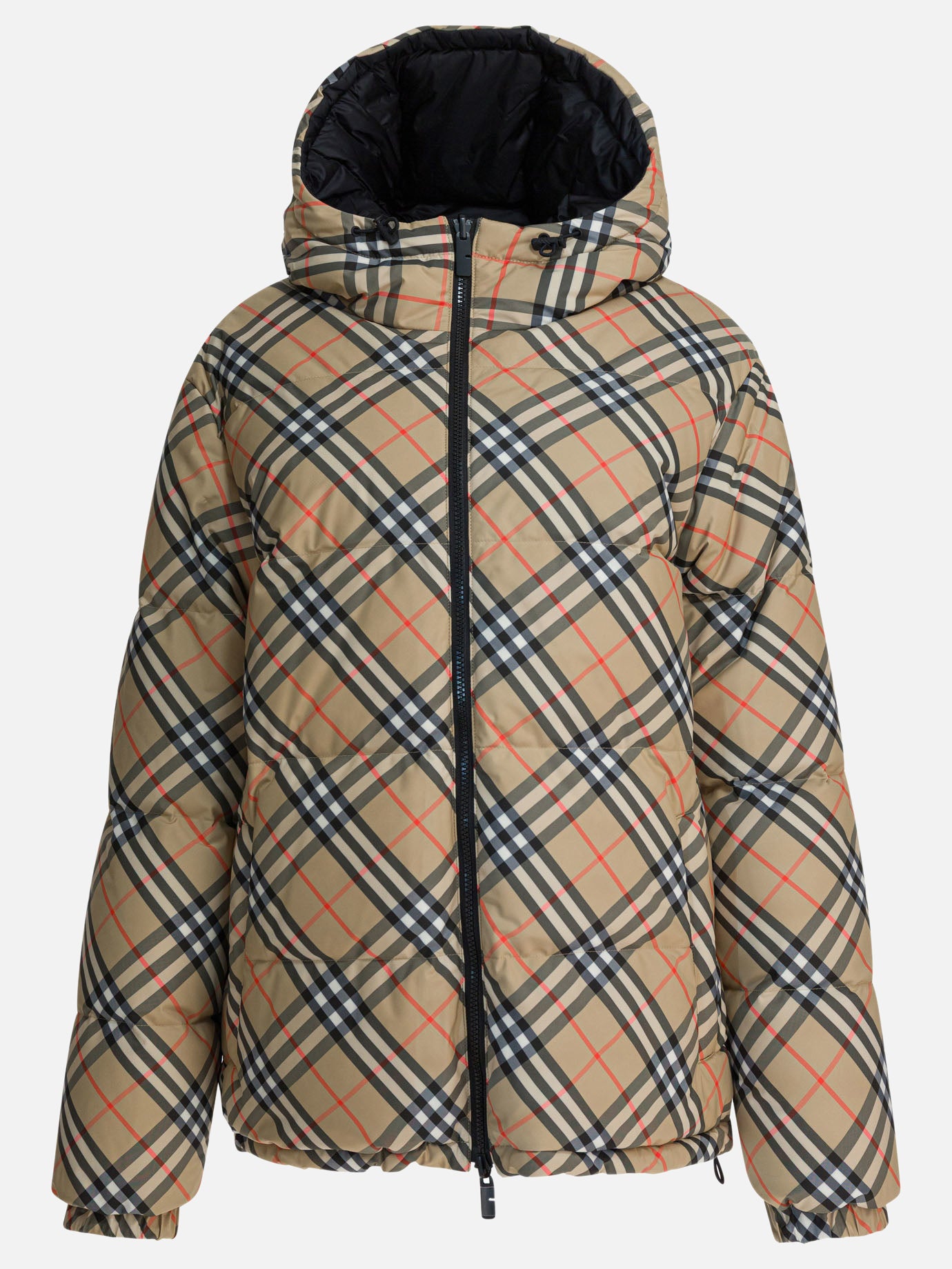Down jackets Check  Beige - Burberry Men | PDP | VIETTI Online Store | thumbnail
