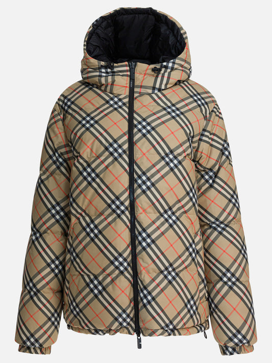 Down jackets Check  Beige - Burberry Men | PDP | VIETTI Online Store 
