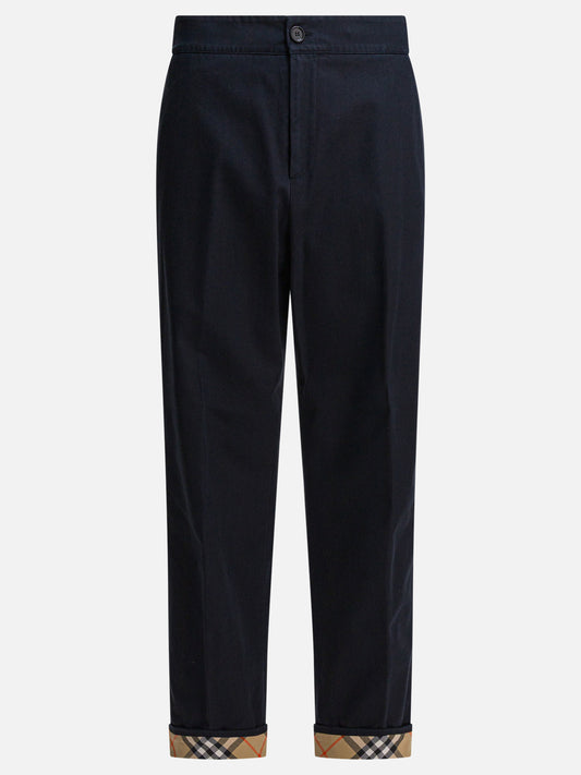 Pantaloni casual Solid colour  Nero - Burberry Uomo | PLP | VIETTI Online Store 
