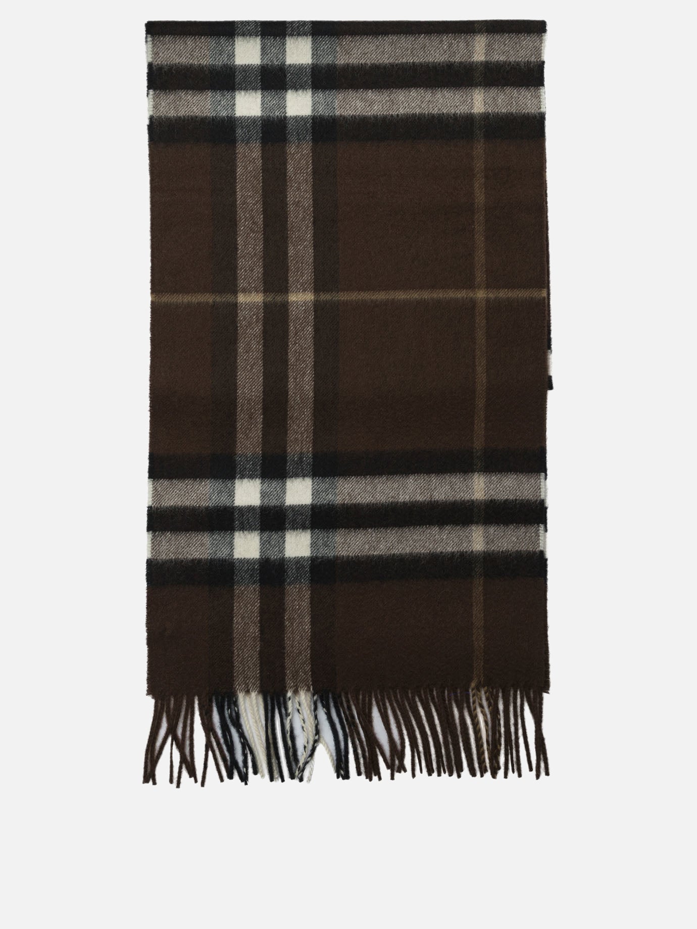 Fringed scarves 100%cashmere  Black - Burberry Men | PDP | VIETTI Online Store | Zoom-Modal
