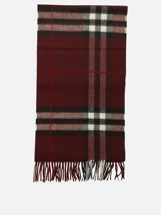 Fringed scarves 100%cashmere  Bordeaux - Burberry Men | PDP | VIETTI Online Store 
