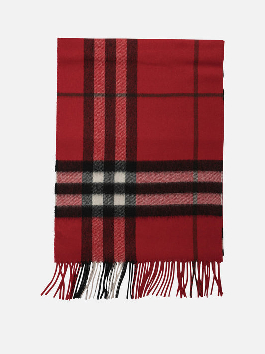 Fringed scarves 100% cashmere  Red - Burberry Men | PDP | VIETTI Online Store 
