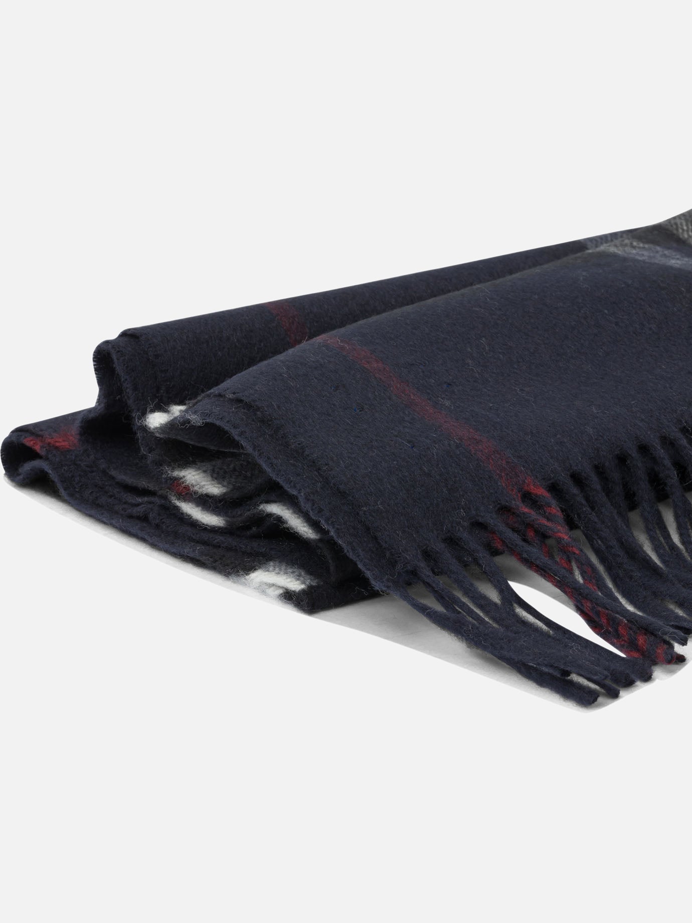 Fringed scarves 100%cashmere  Black - Burberry Men | PDP | VIETTI Online Store | thumbnail_2