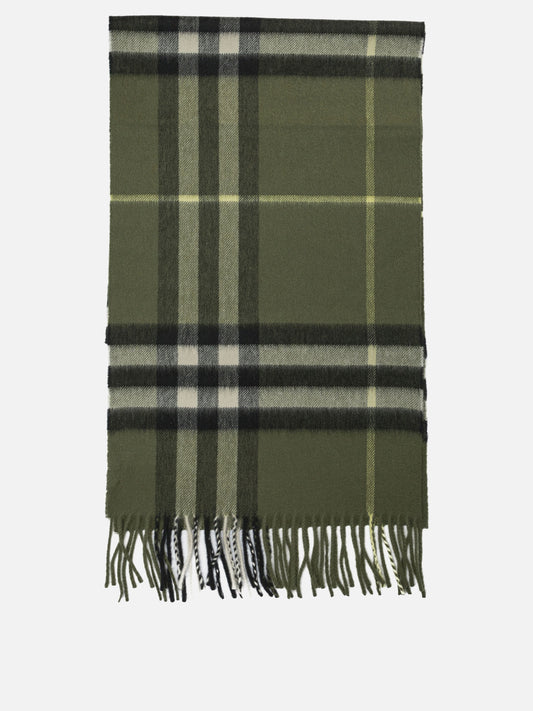 Fringed scarves 100% cashmere  Green - Burberry Men | PDP | VIETTI Online Store 
