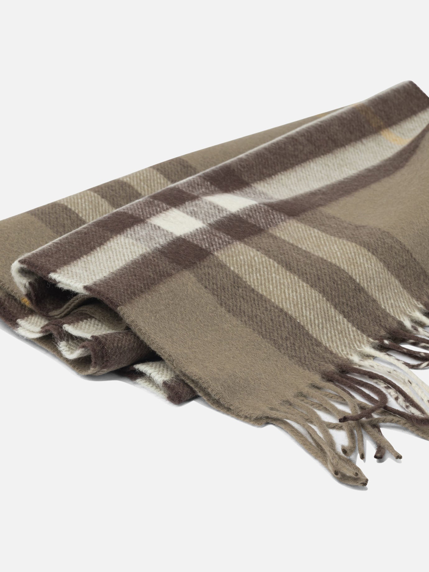 Fringed scarves 100%cashmere  Beige - Burberry Men | PDP | VIETTI Online Store | thumbnail_2