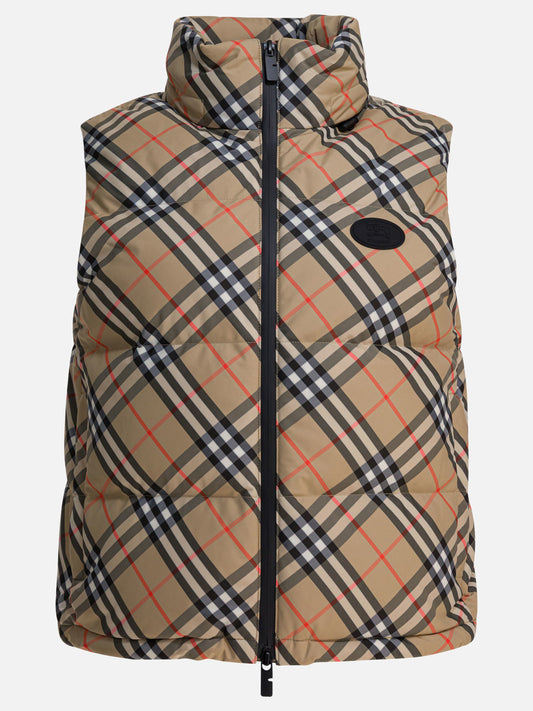 Giacche smanicate Check  Beige - Burberry Donna | PLP | VIETTI Online Store 
