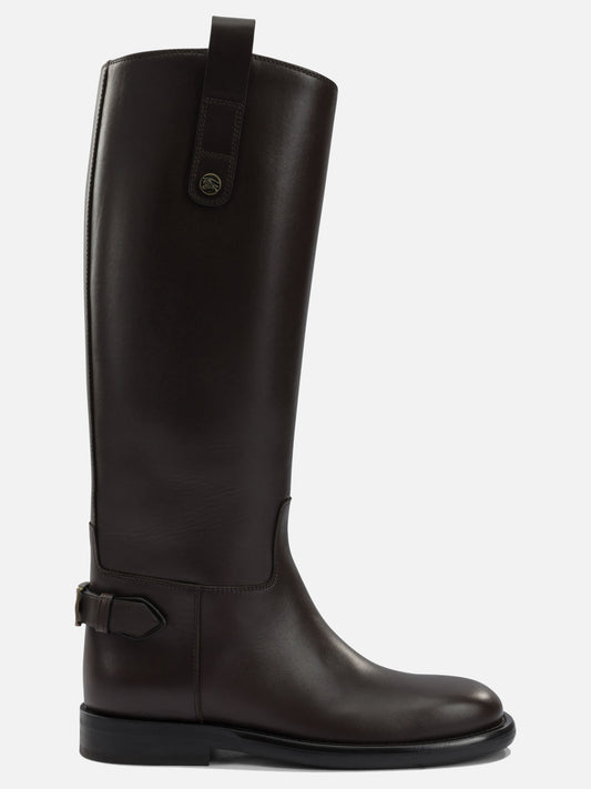 Al ginocchio 100% calf leather - 100% rubber  Marrone - Burberry Donna | PLP | VIETTI Online Store 
