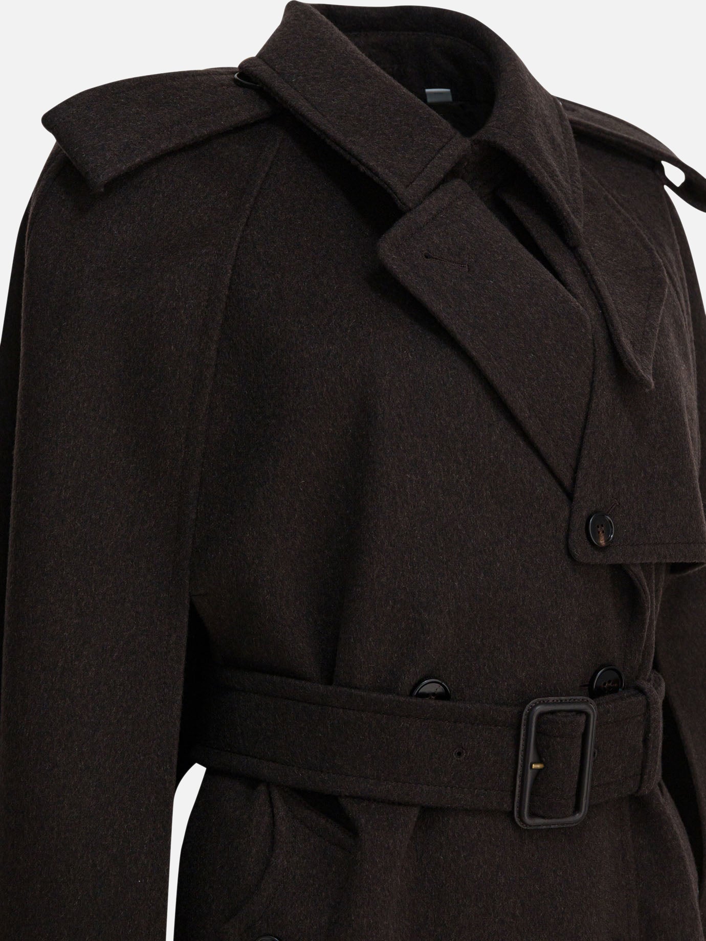 Capes Solid colour  Brown - Burberry Women | PDP | VIETTI Online Store | thumbnail_4