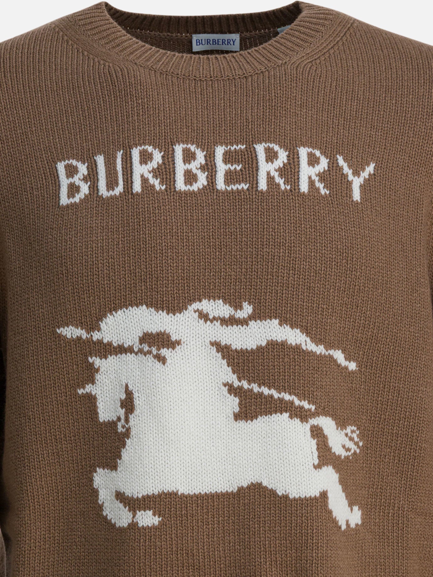Crewneck sweaters Logo  Beige - Burberry Men | PDP | VIETTI Online Store | thumbnail_3
