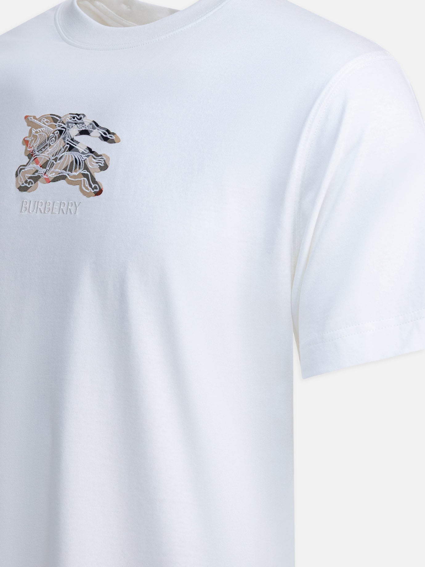 T-shirt girocollo Logo  Bianco - Burberry Uomo | PDP | VIETTI Online Store | thumbnail_4