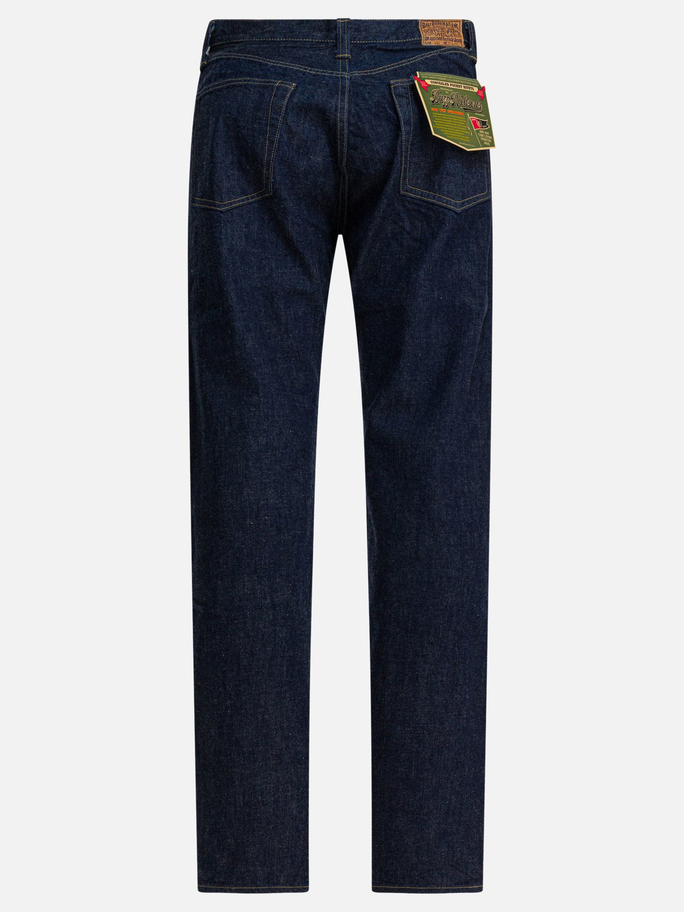 Jeans a gamba dritta Solid colour  Blu - Buzz Rickson's Uomo | PDP | VIETTI Online Store | Zoom-Modal_2
