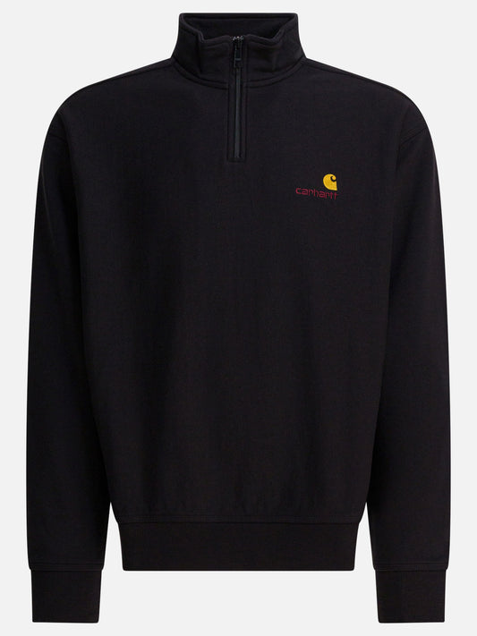 Felpe con mezza zip Logo  Nero - Carhartt WIP Uomo | PDP | VIETTI Online Store 
