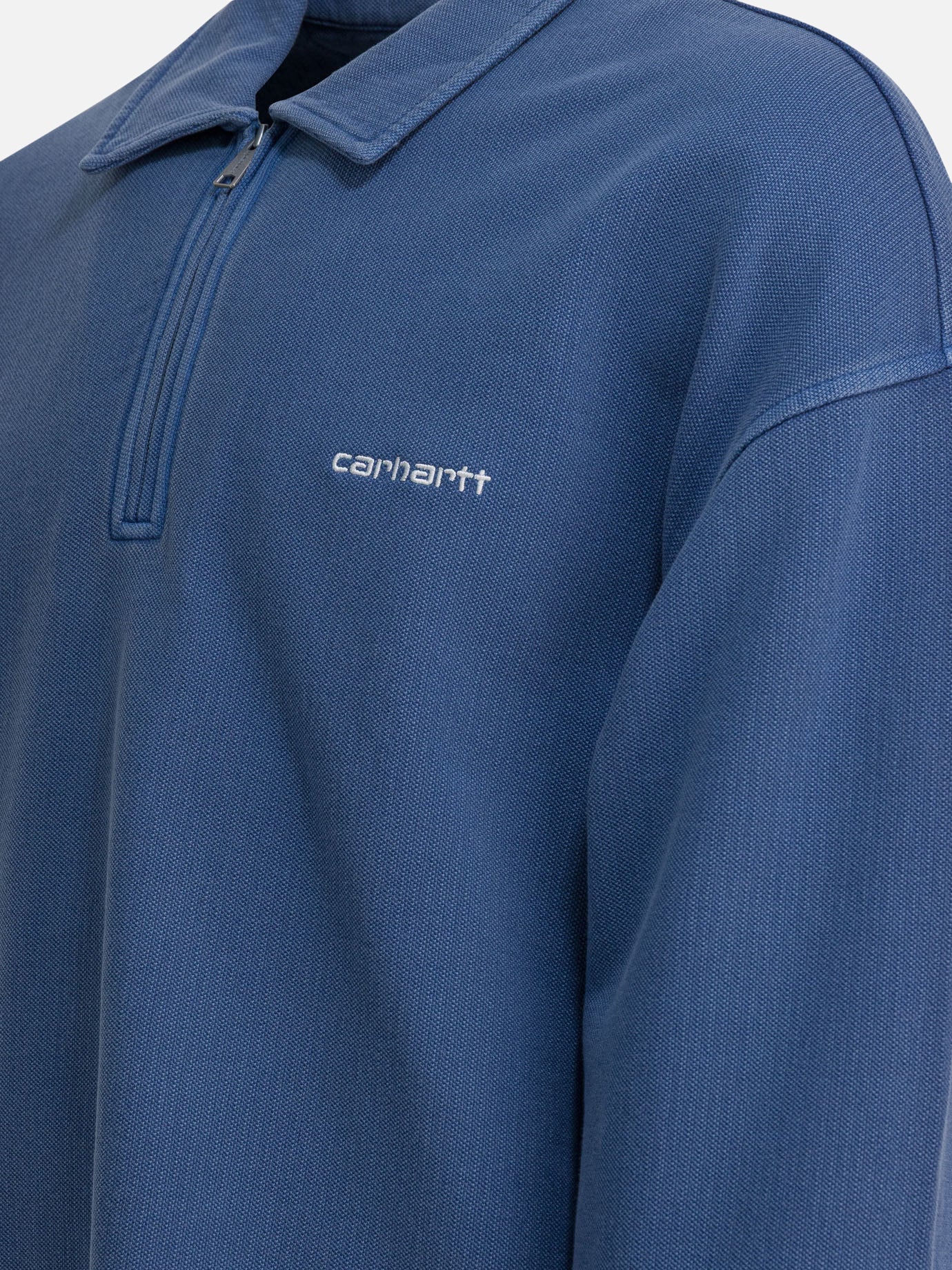 Felpe con mezza zip Logo  Blu - Carhartt WIP Uomo | PDP | VIETTI Online Store | thumbnail_4