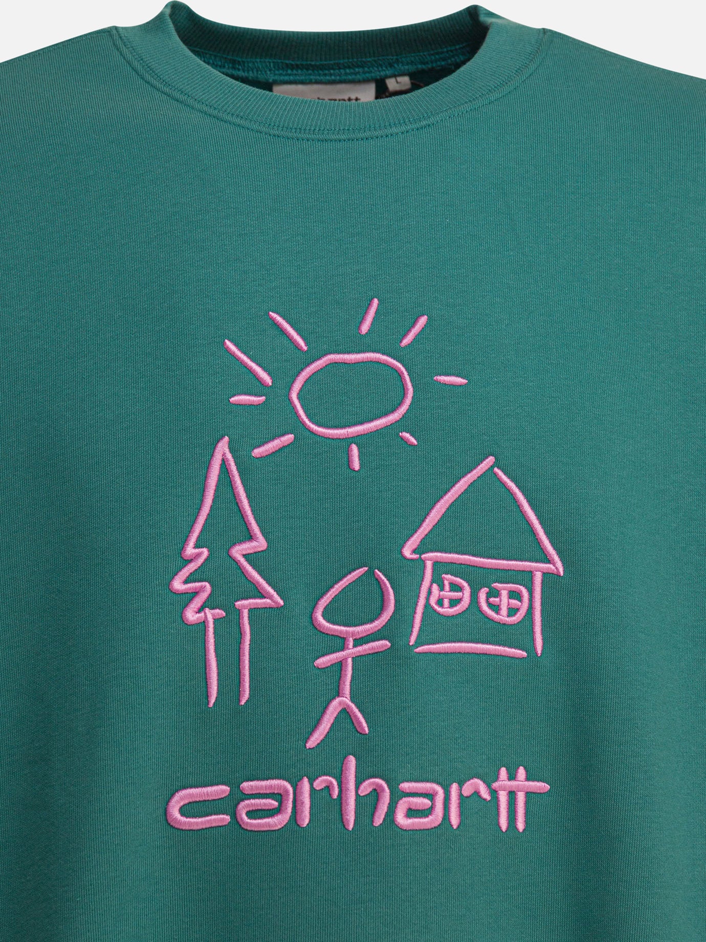 Felpe girocollo Logo  Verde - Carhartt WIP Uomo | PDP | VIETTI Online Store | Zoom-Modal_3
