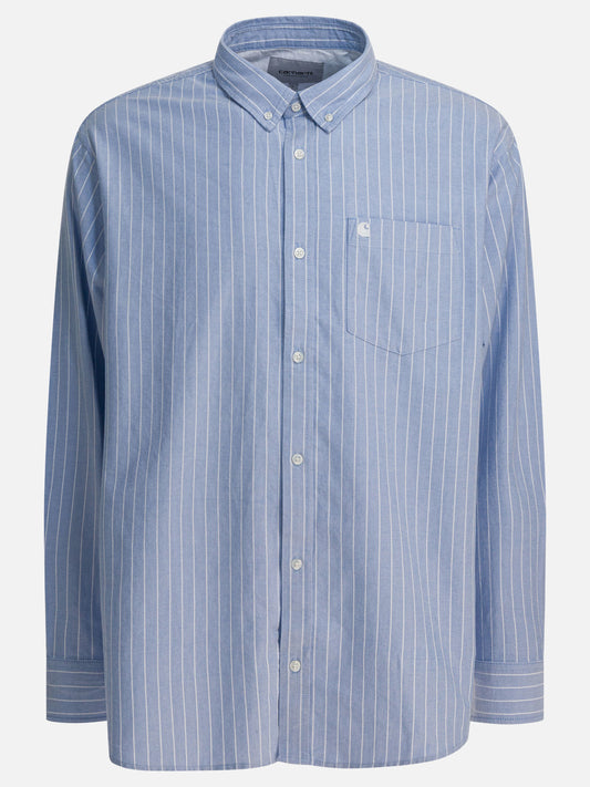 Camicie casual Striped  Azzurro - Carhartt WIP Uomo | VIETTI Online Store 
