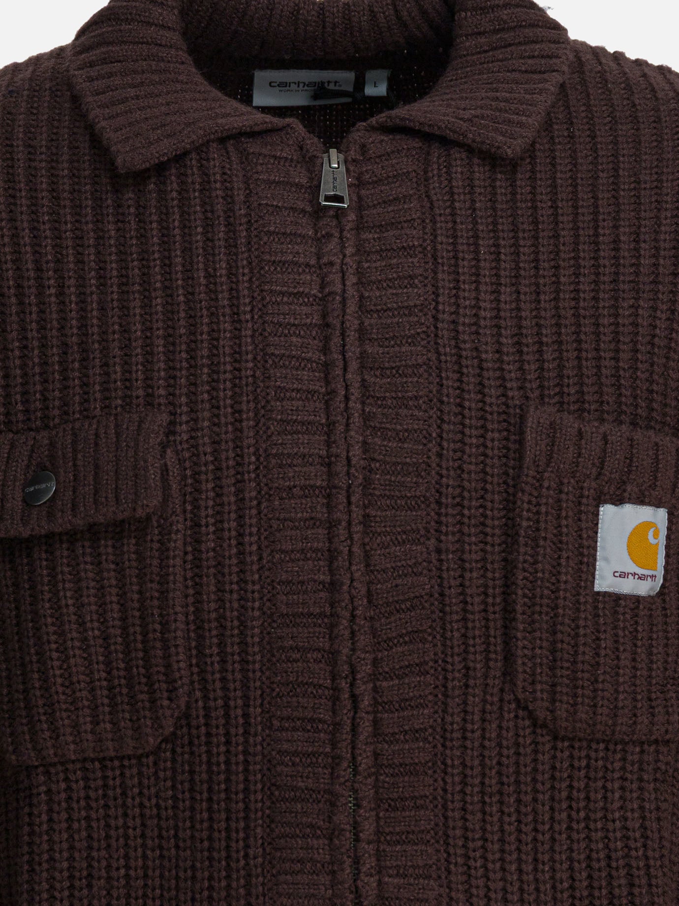 Quilted & Utility Jackets Logo  Brown - Carhartt WIP Men | PDP | VIETTI Online Store | Zoom-Modal_3
