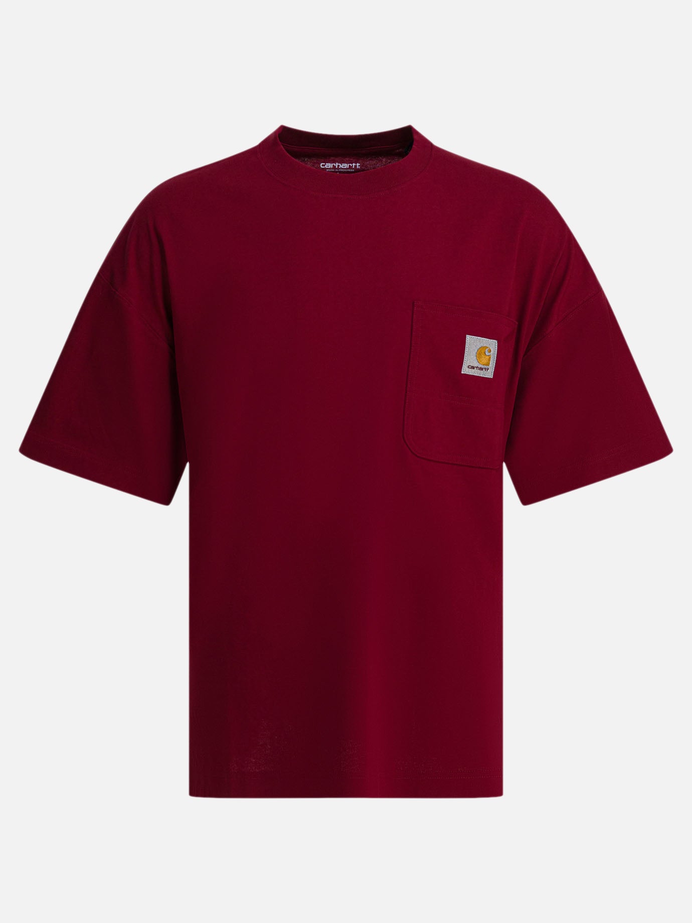 Crewneck t-shirts Logo  Red - Carhartt WIP Men | PDP | VIETTI Online Store | Zoom-Modal

