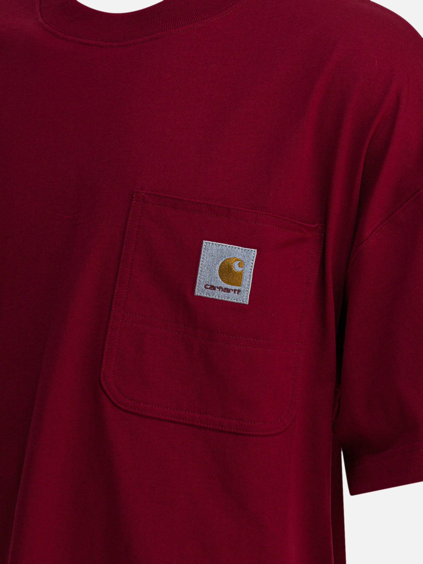 Crewneck t-shirts Logo  Red - Carhartt WIP Men | PDP | VIETTI Online Store | Zoom-Modal_4
