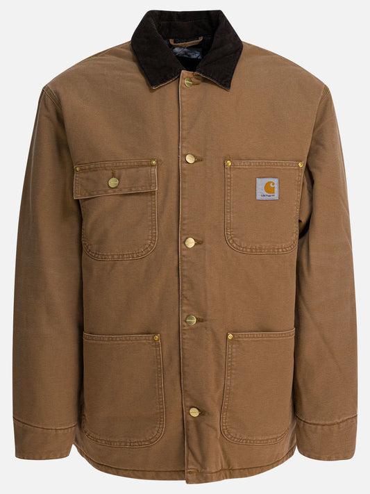 Cappotti corti Logo  Marrone - Carhartt WIP Uomo | PLP | VIETTI Online Store 
