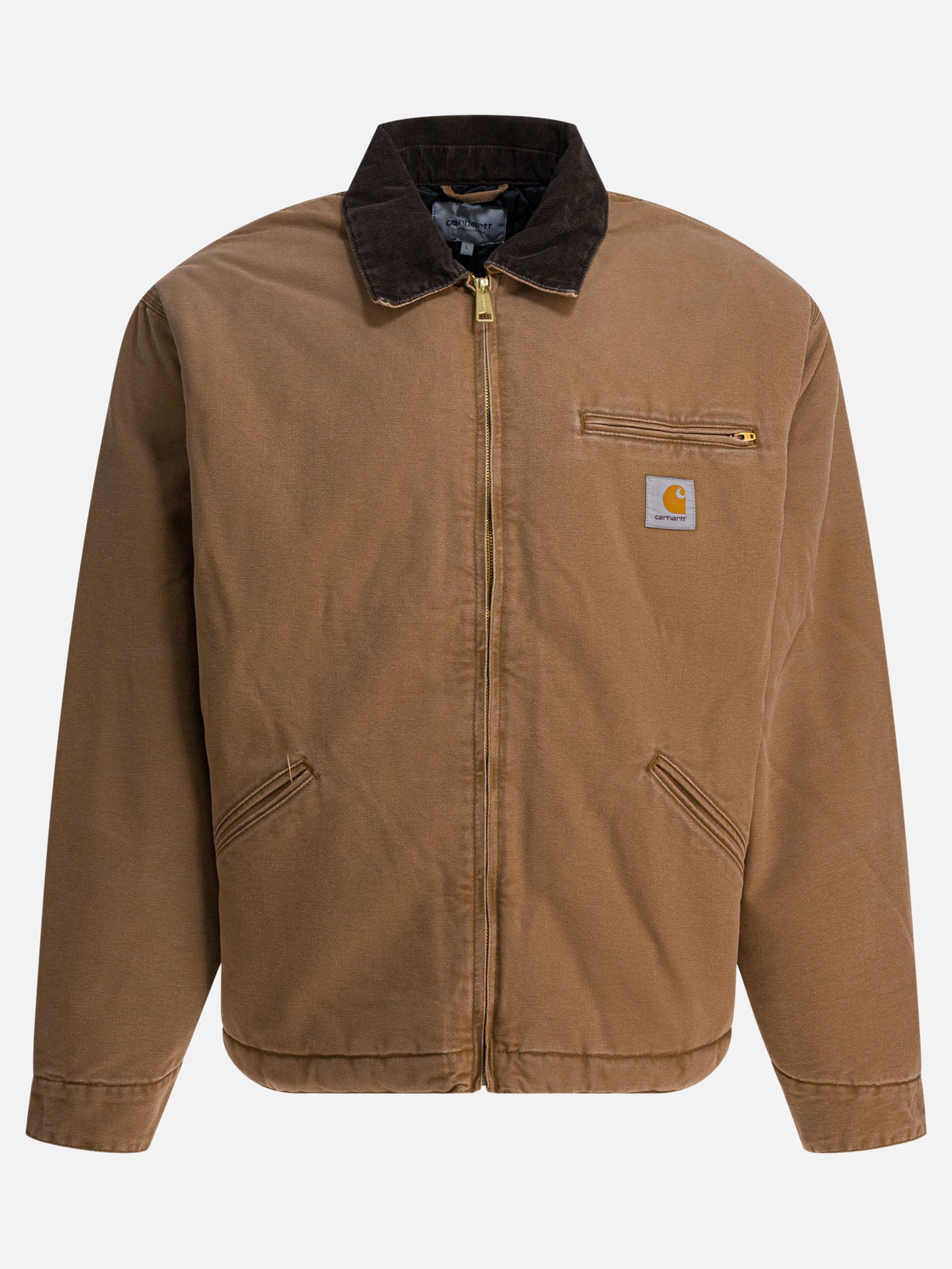 Giacche leggere & Trapuntate Logo  Marrone - Carhartt WIP Uomo | PDP | VIETTI Online Store | Zoom-Modal
