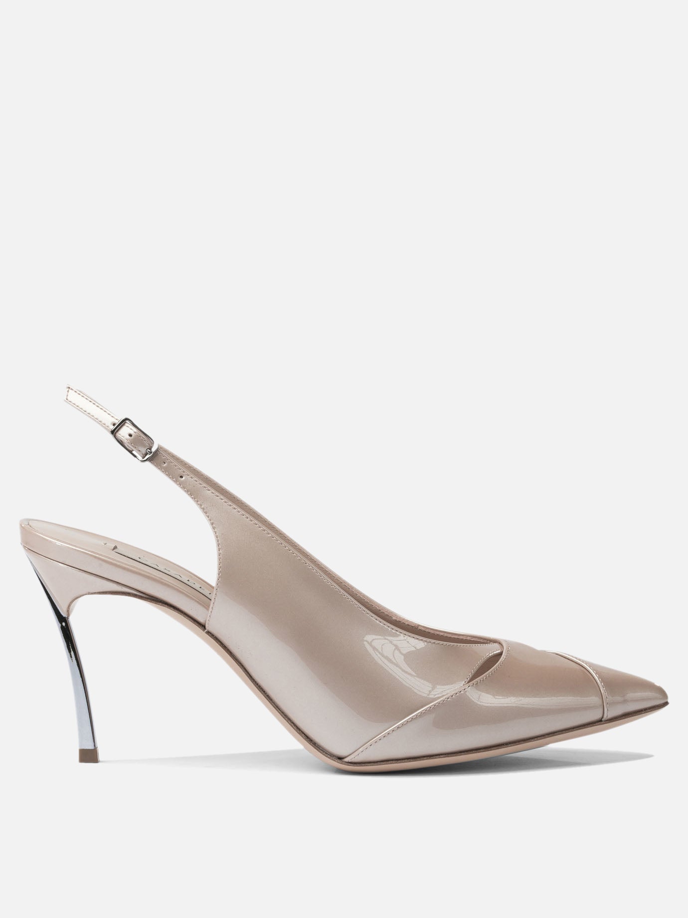 Slingbacks 100% leather - 100% leather  Pink - Casadei Women | PDP | VIETTI Online Store | thumbnail
