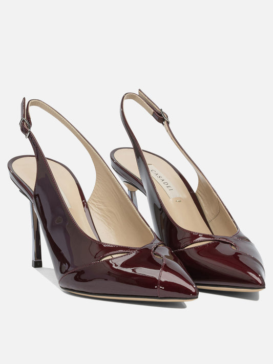 Slingbacks 100% leather - 100% leather  Bordeaux - Casadei Women | PLP | VIETTI Online Store | 2
