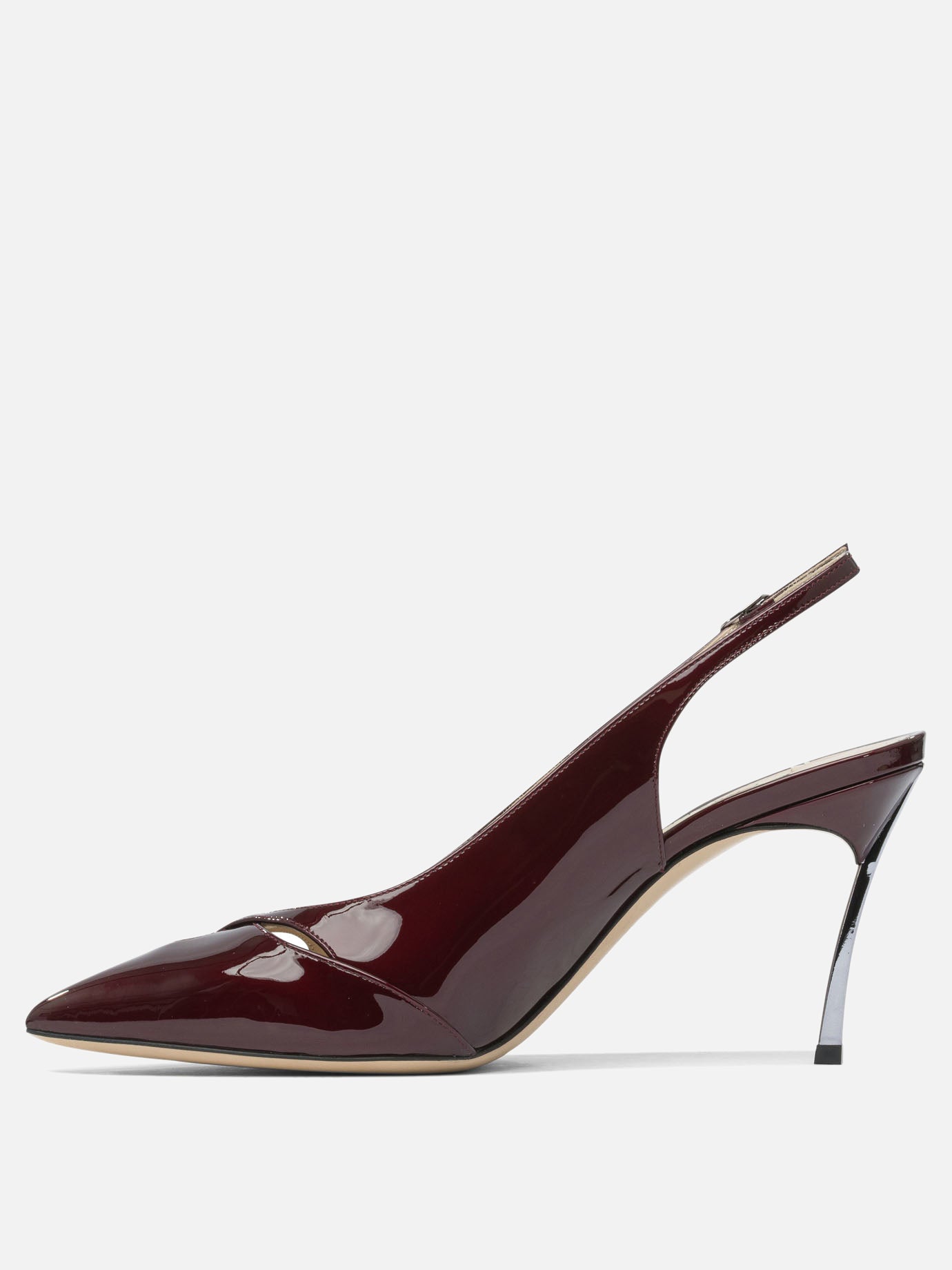 Slingbacks 100% leather - 100% leather  Bordeaux - Casadei Women | PDP | VIETTI Online Store | thumbnail_3