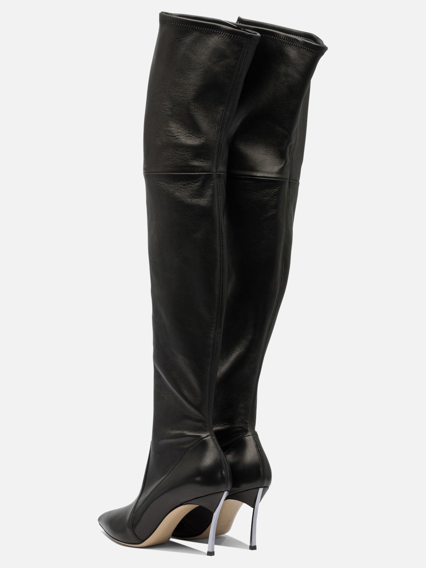 Over the knee 100% leather - 100% leather  Black - Casadei Women | PDP | VIETTI Online Store | Zoom-Modal_4
