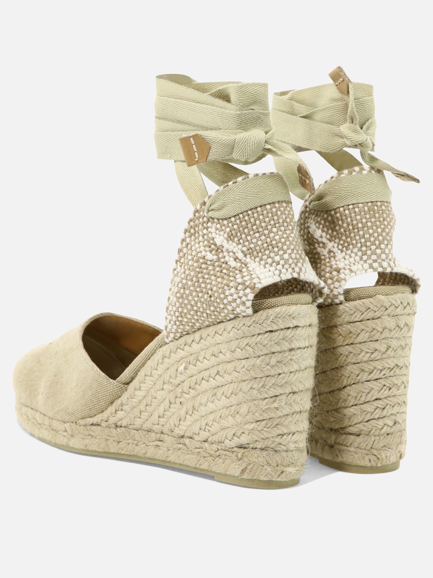 Espadrilles alte 100% cotton - 100% rubber  Beige - Castañer Donna | PDP | VIETTI Online Store | Zoom-Modal_4
