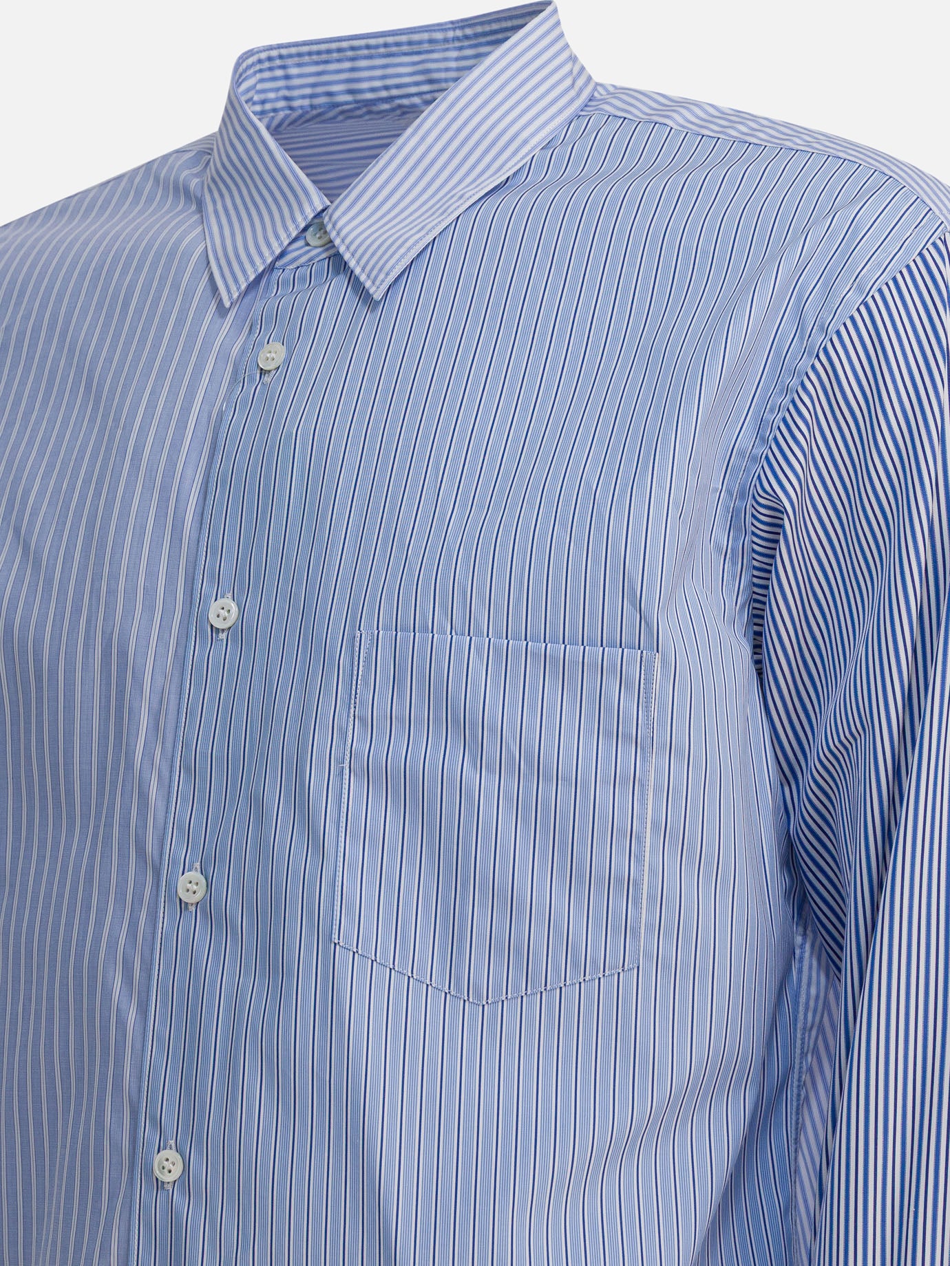 Camicie casual Striped  Azzurro - Comme Des Garçons Forever Uomo | PDP | VIETTI Online Store | thumbnail_4