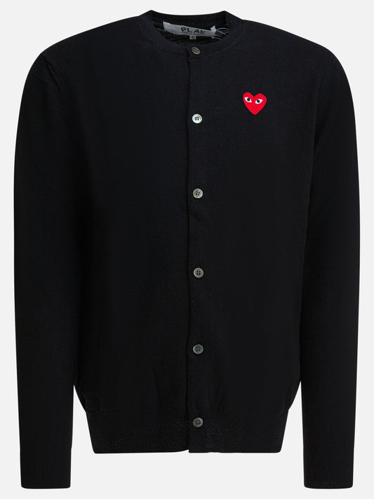 Cardigans Logo  Black - Comme Des Garçons Play Men | PDP | VIETTI Online Store 
