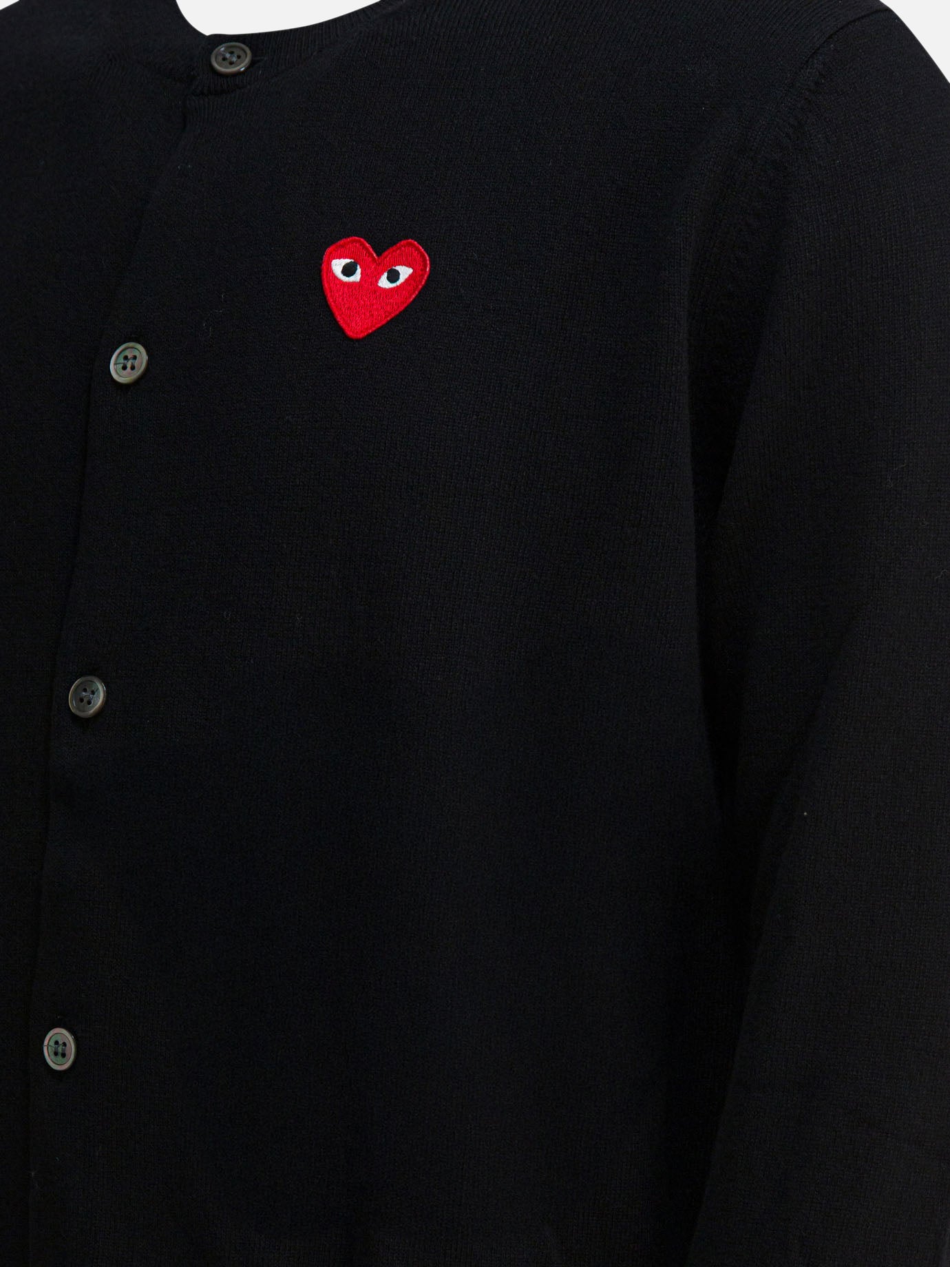 Cardigans Logo  Black - Comme Des Garçons Play Men | PDP | VIETTI Online Store | thumbnail_4
