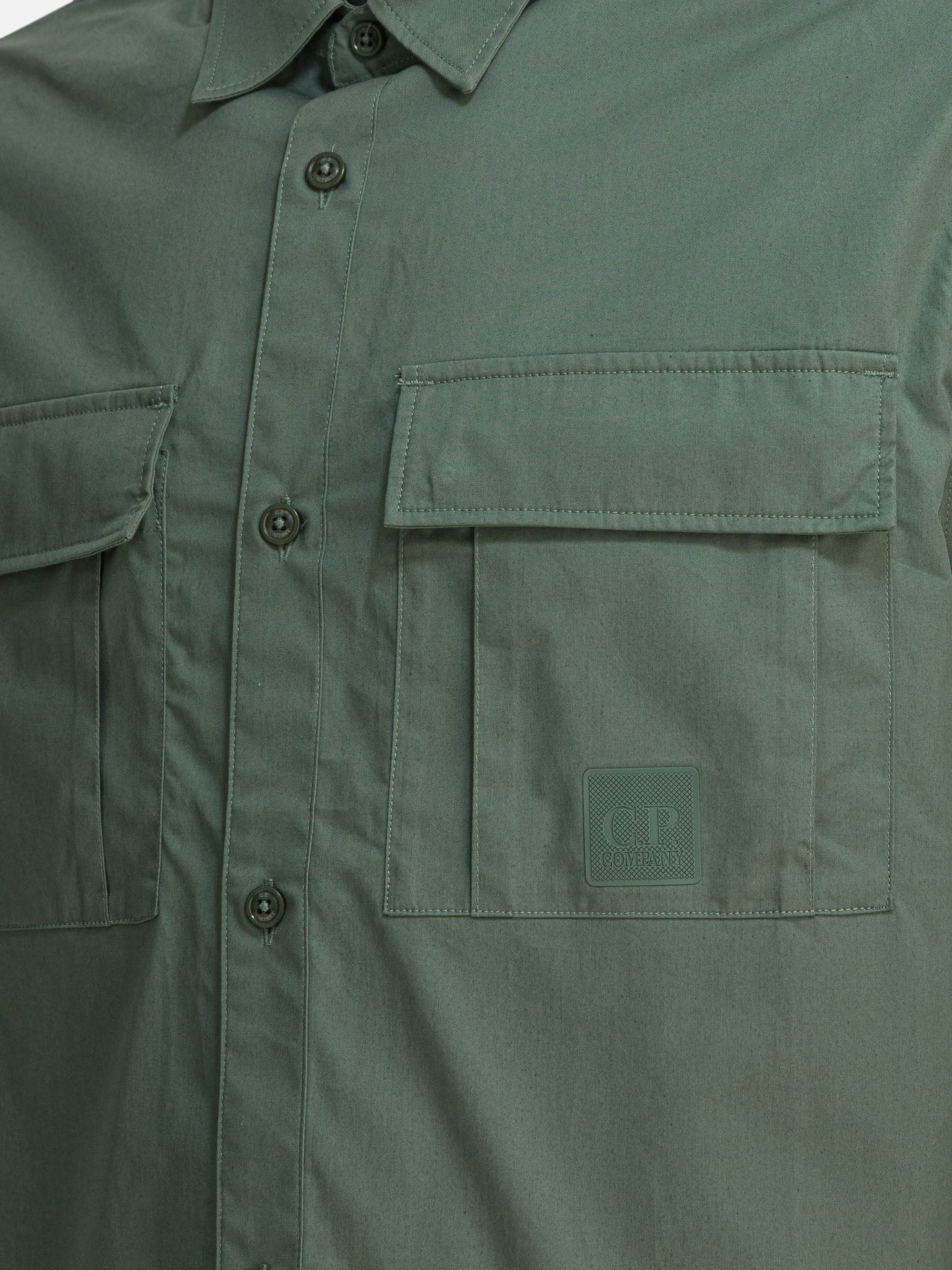 Camicie casual Tinta unita  Verde - C.P. Company Uomo | PDP | VIETTI Online Store | thumbnail_4