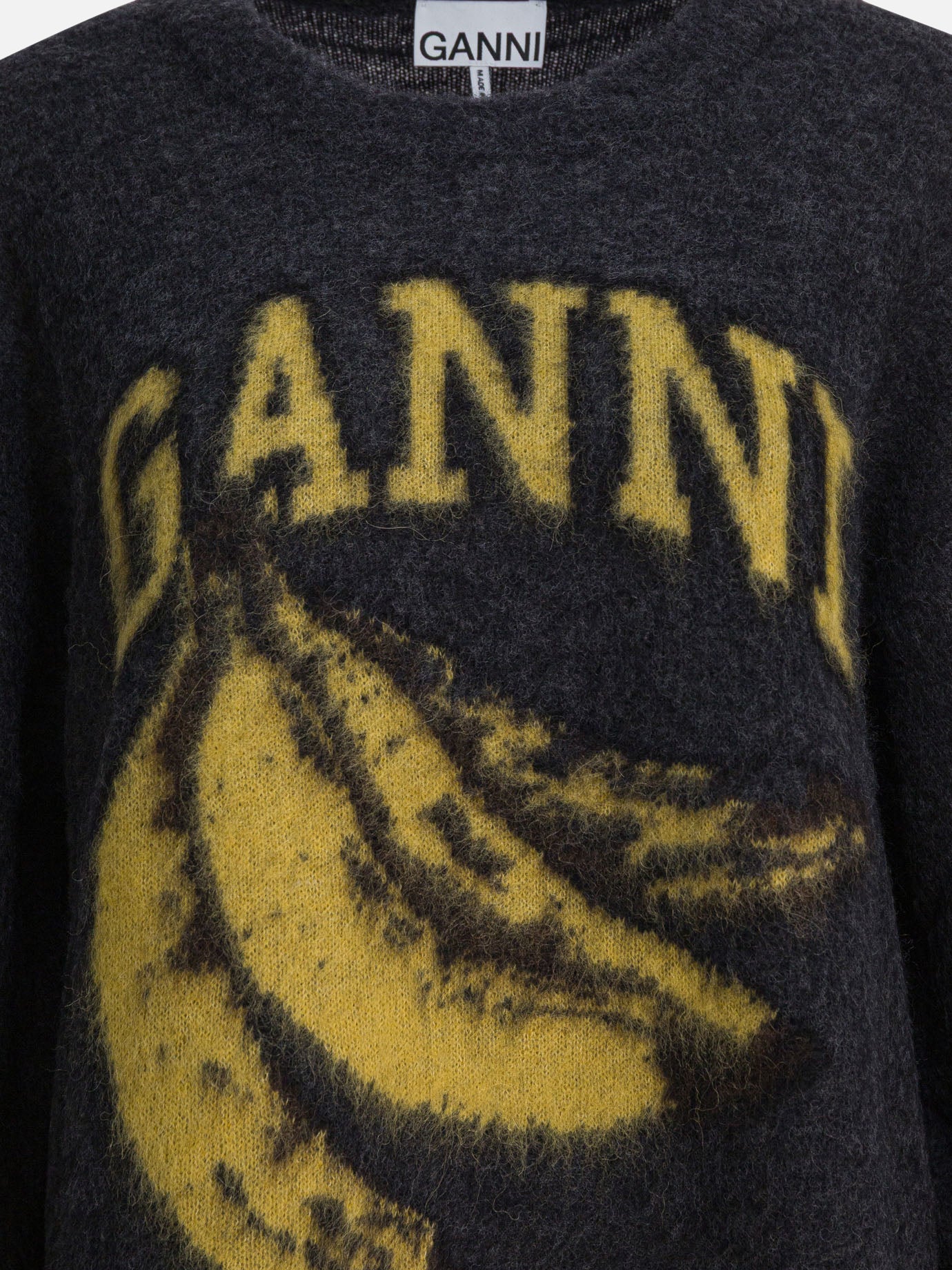Maglioni girocollo Logo  Nero - Ganni Donna | PDP | VIETTI Online Store | Zoom-Modal_3
