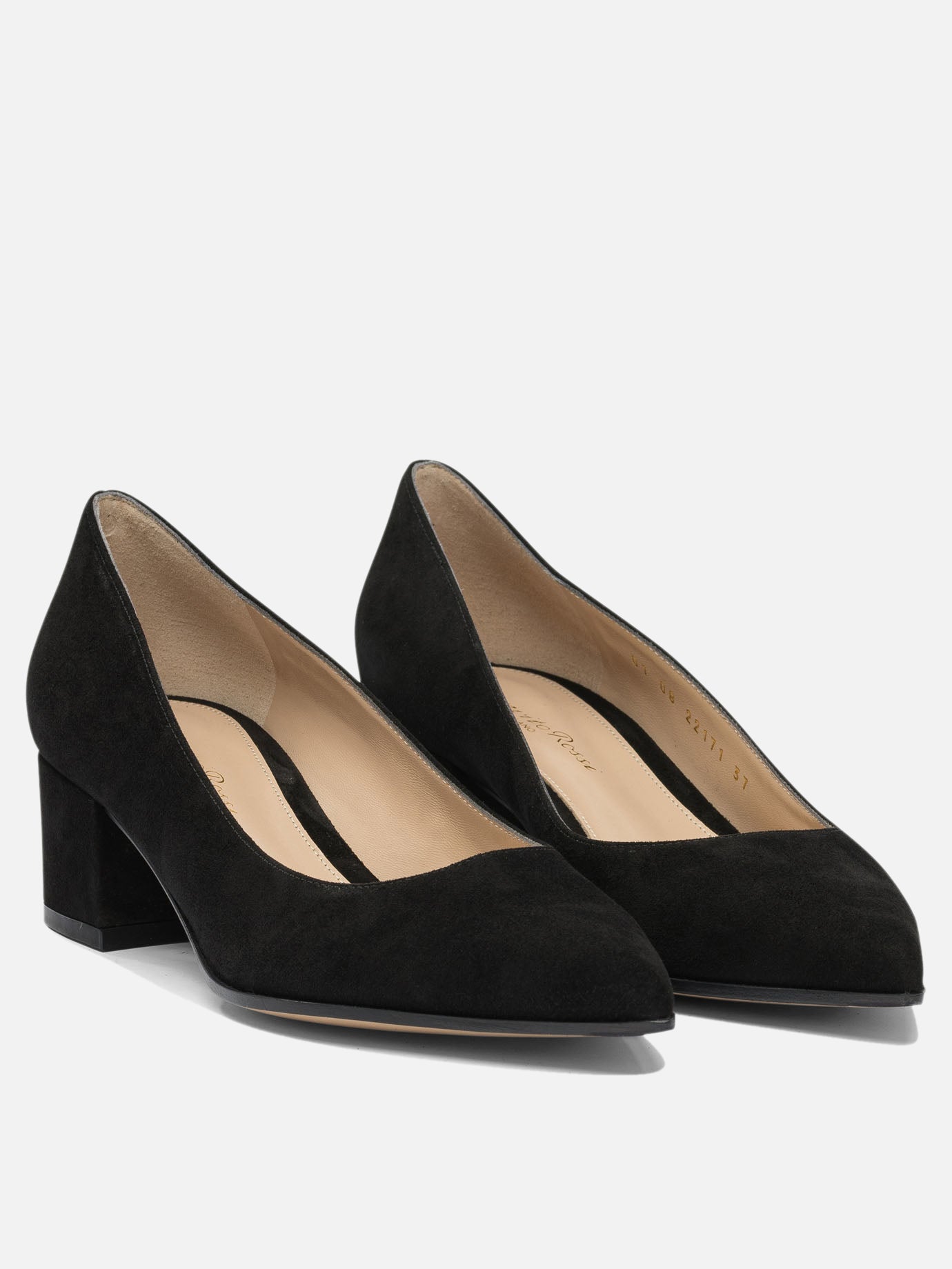 Pumps 100% suede - 100% leather  Black - Gianvito Rossi Women | PDP | VIETTI Online Store | thumbnail_2