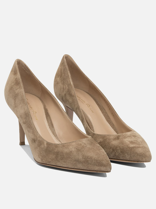 Pumps 100% suede - 100% leather  Beige - Gianvito Rossi Women | PDP | VIETTI Online Store | 2
