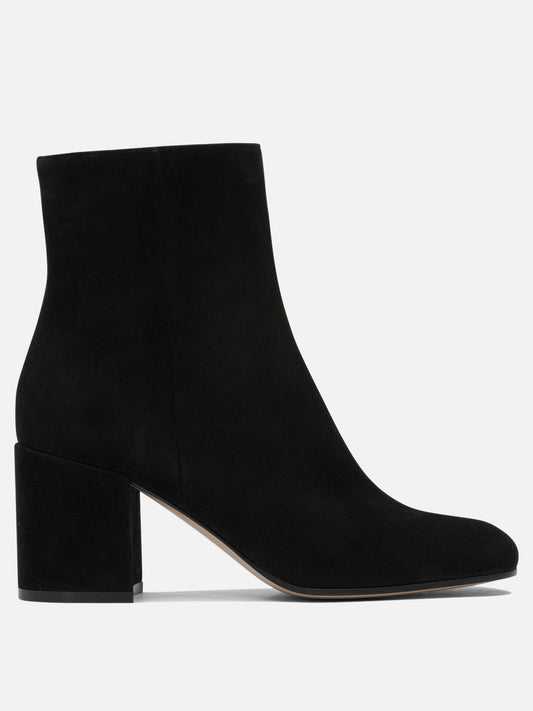 Zipped boots 100% suede - 100% leather  Black - Gianvito Rossi Women | PLP | VIETTI Online Store 

