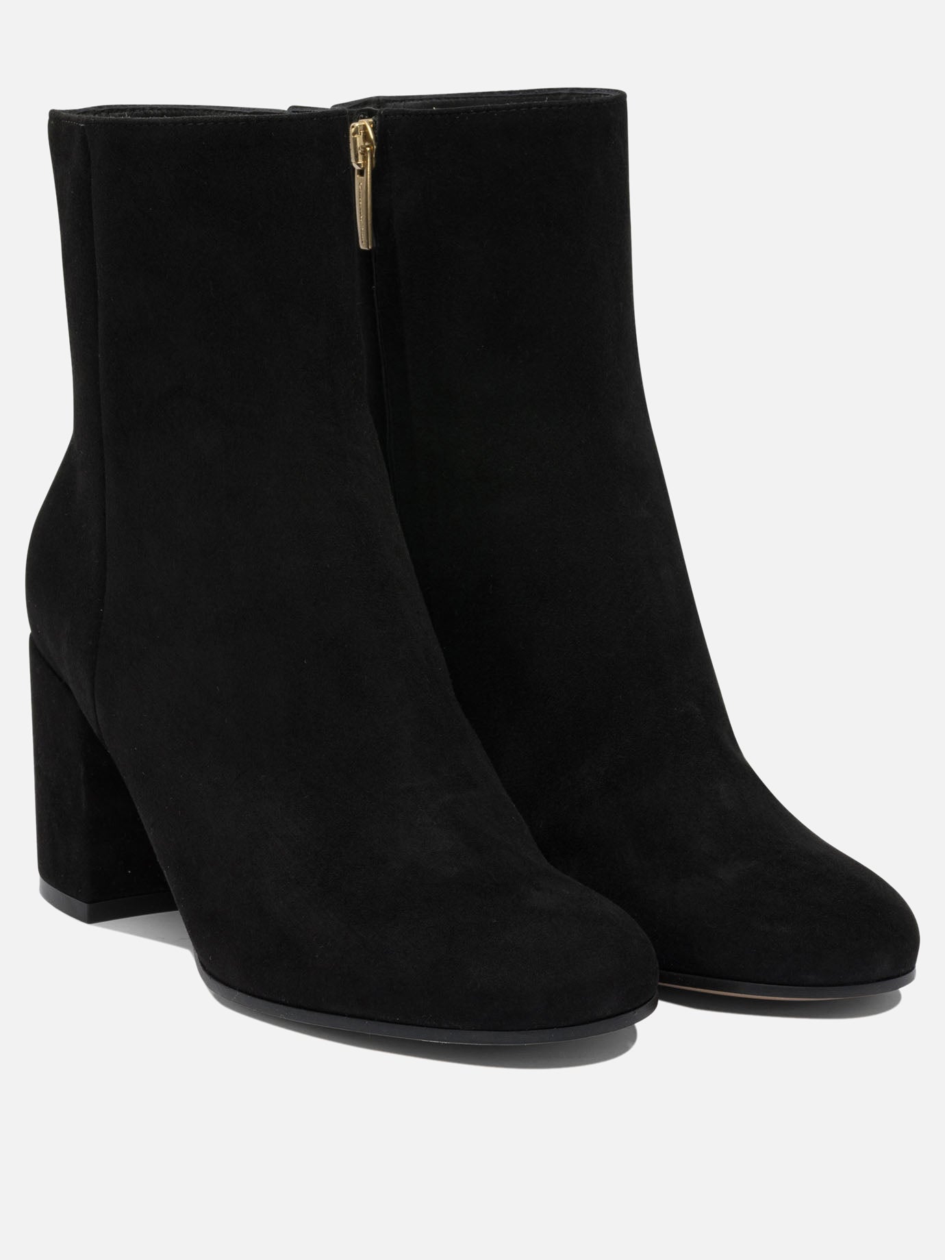 Zipped boots 100% suede - 100% leather  Black - Gianvito Rossi Women | PDP | VIETTI Online Store | thumbnail_2