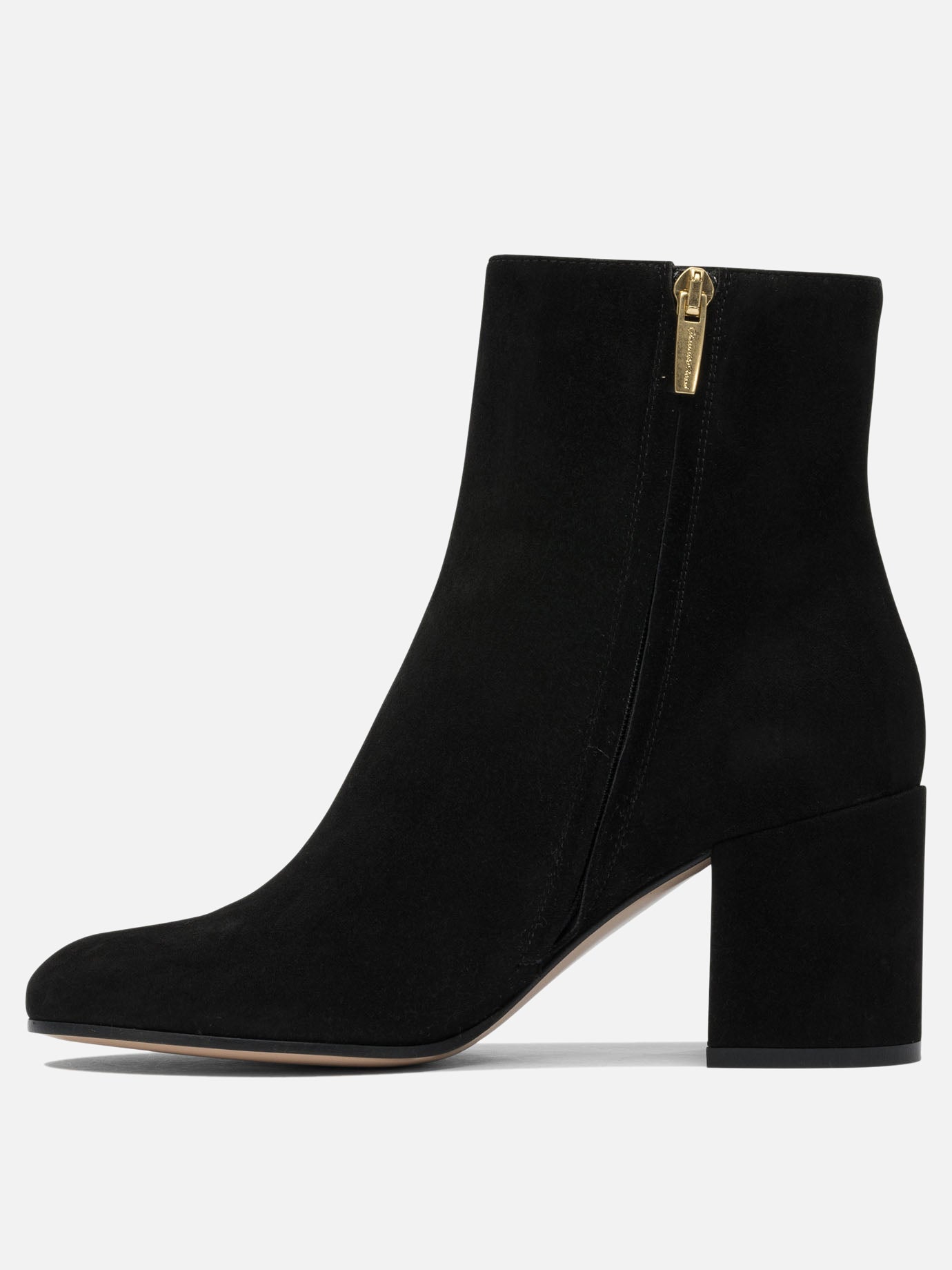 Zipped boots 100% suede - 100% leather  Black - Gianvito Rossi Women | PDP | VIETTI Online Store | thumbnail_3