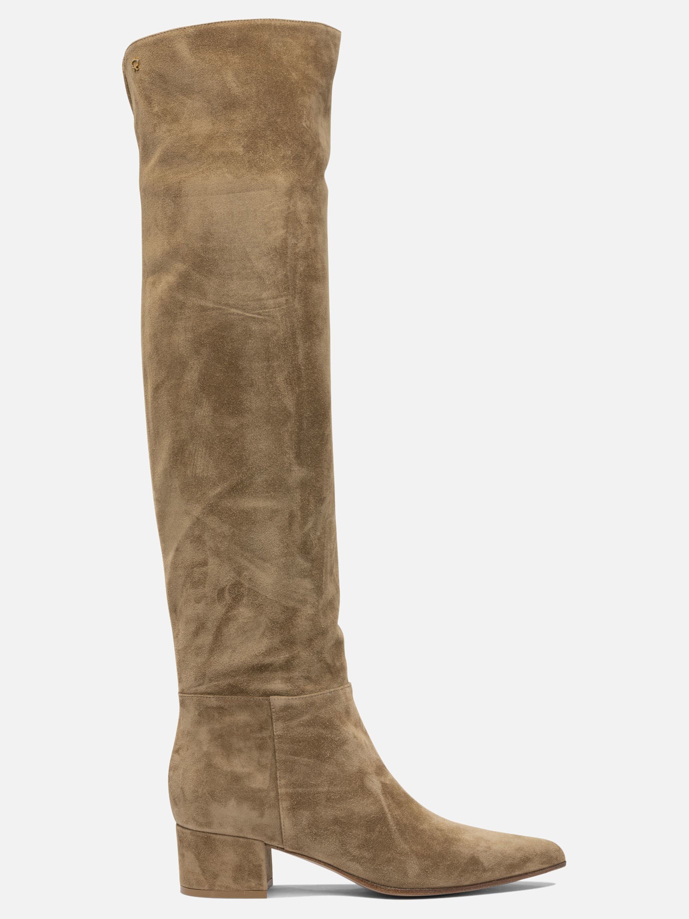 Over the knee 100% suede - 100% leather  Beige - Gianvito Rossi Women | PDP | VIETTI Online Store | thumbnail
