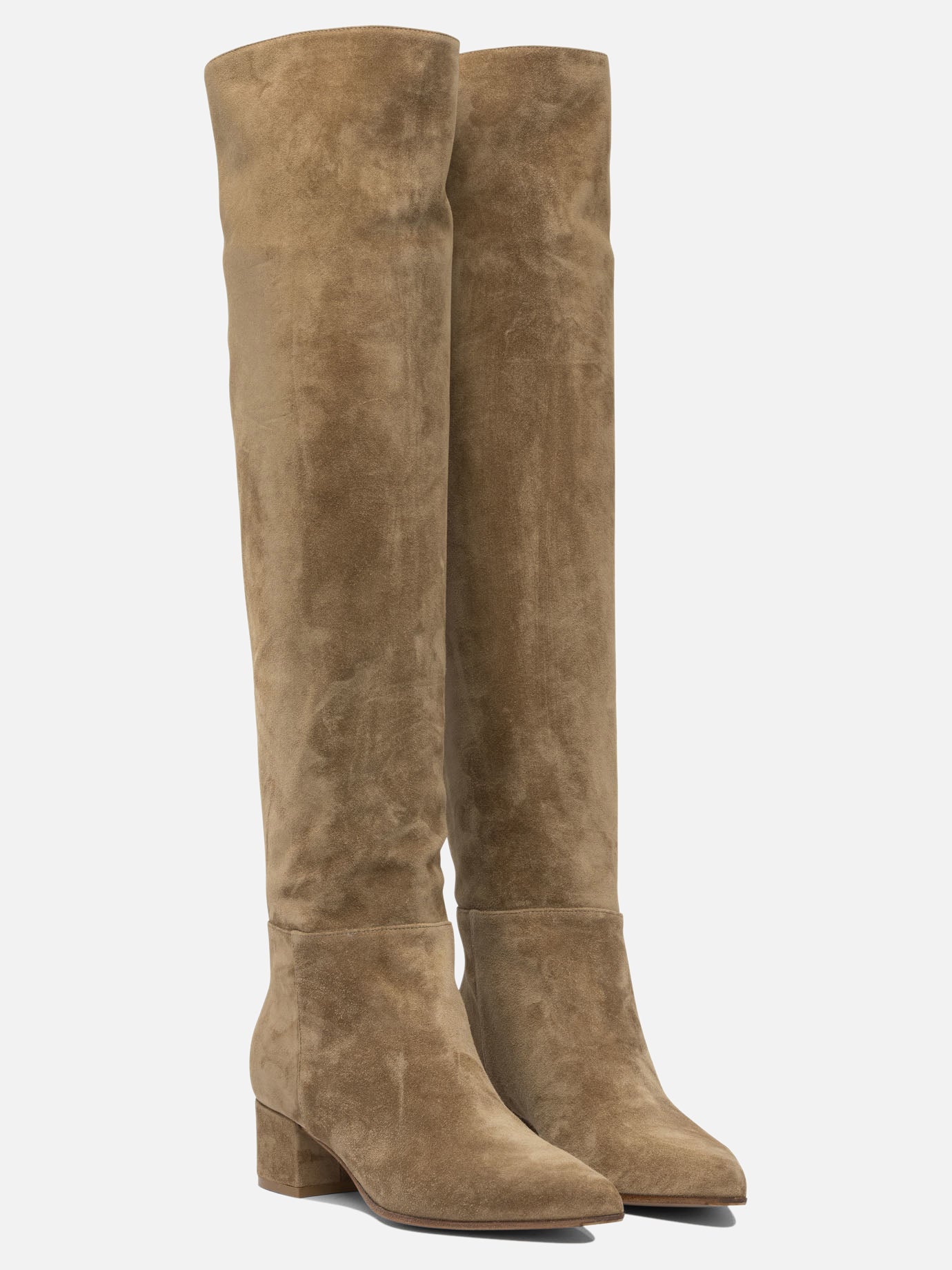 Over the knee 100% suede - 100% leather  Beige - Gianvito Rossi Women | PDP | VIETTI Online Store | Zoom-Modal_2
