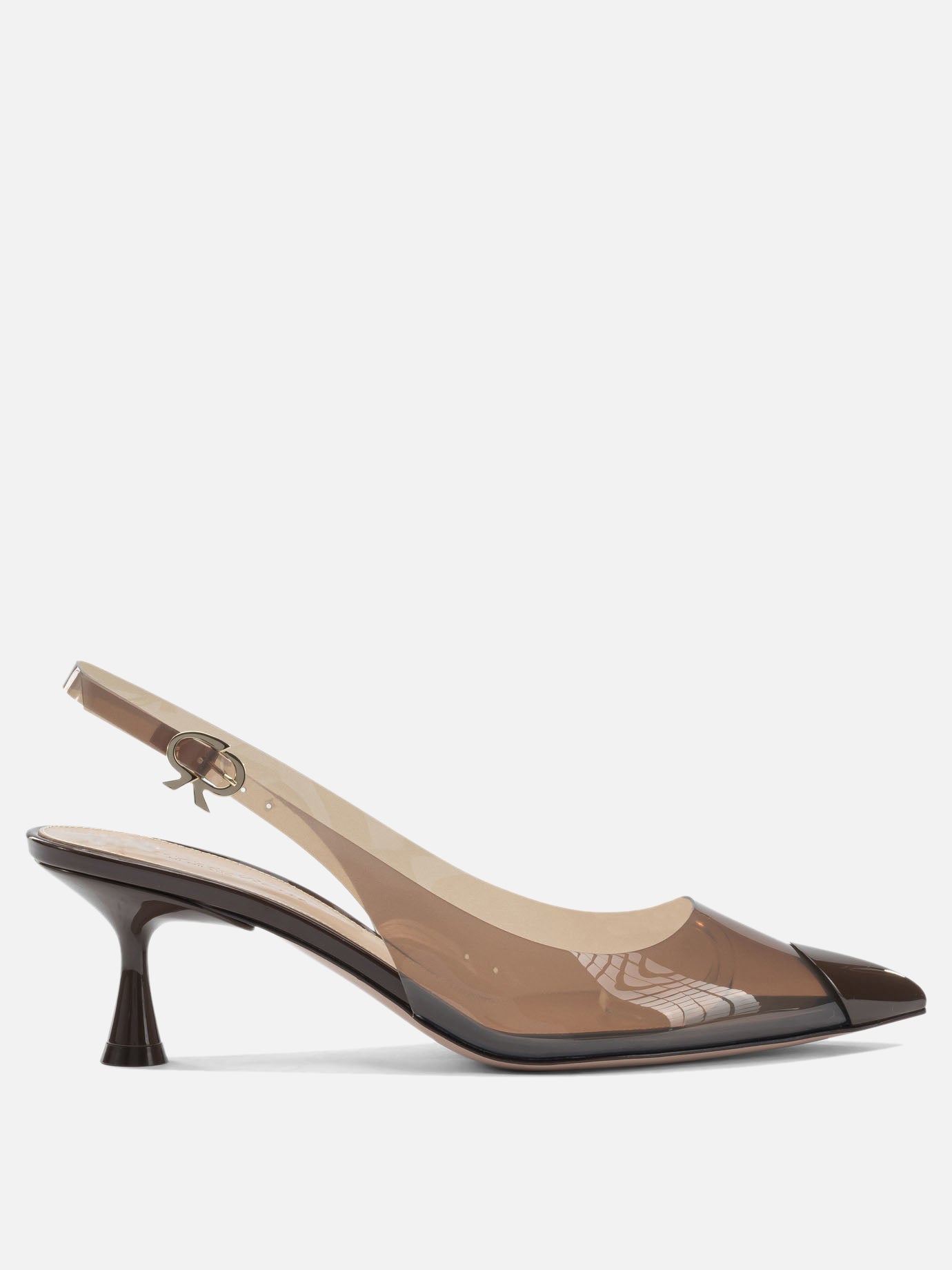Slingback 100% poliurethane  Marrone - Gianvito Rossi Donna | PDP | VIETTI Online Store | thumbnail