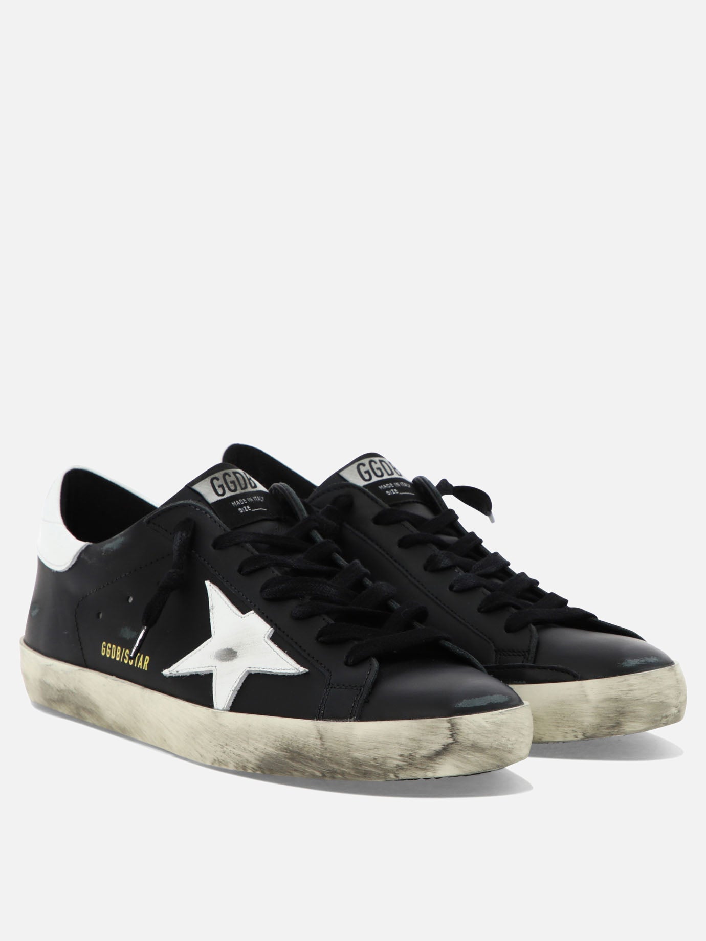 Sneaker basse 100% leather - 100% rubber  Nero - Golden Goose Uomo | PDP | VIETTI Online Store | thumbnail_2