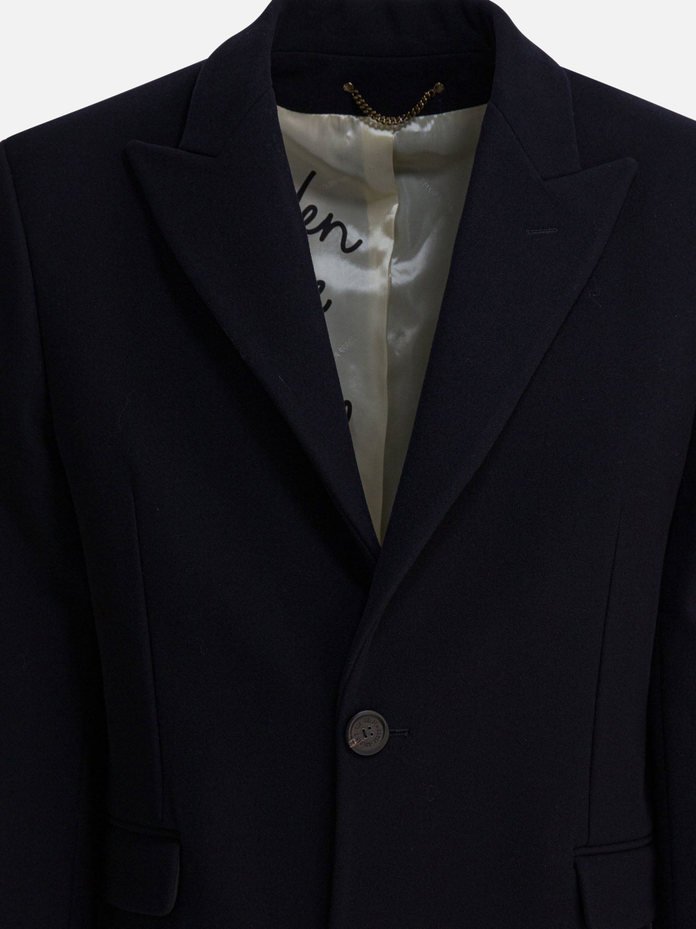 Long coats Solid colour  Blue - Golden Goose Men | PDP | VIETTI Online Store | thumbnail_3