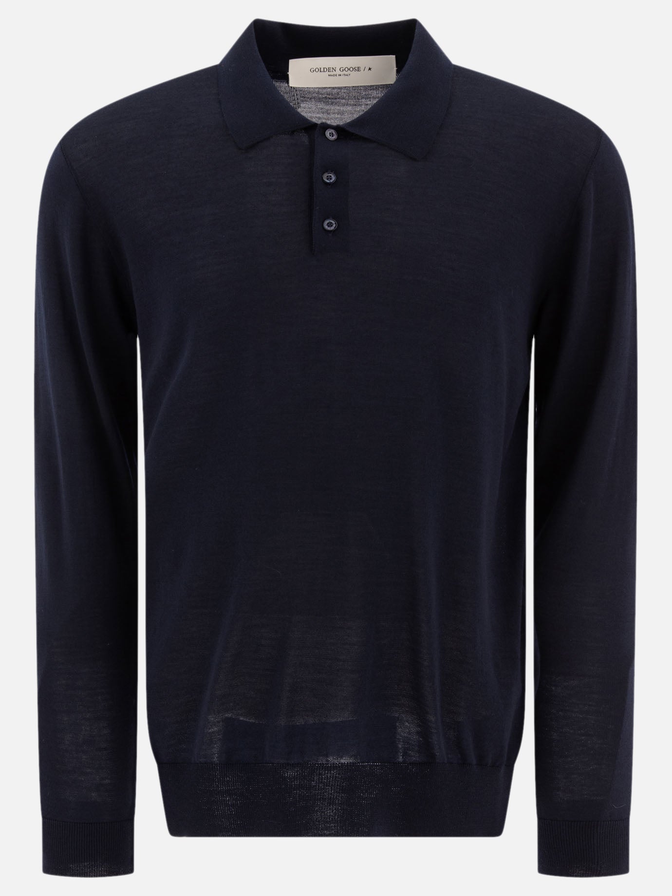 Polo shirts with buttons Solid colour  Blue - Golden Goose Men | PDP | VIETTI Online Store | thumbnail