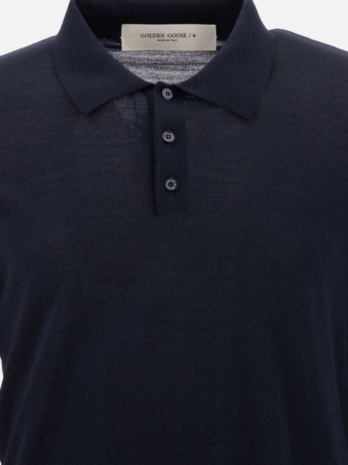 Polo shirts with buttons Solid colour  Blue - Golden Goose Men | PDP | VIETTI Online Store | Zoom-Modal_3
