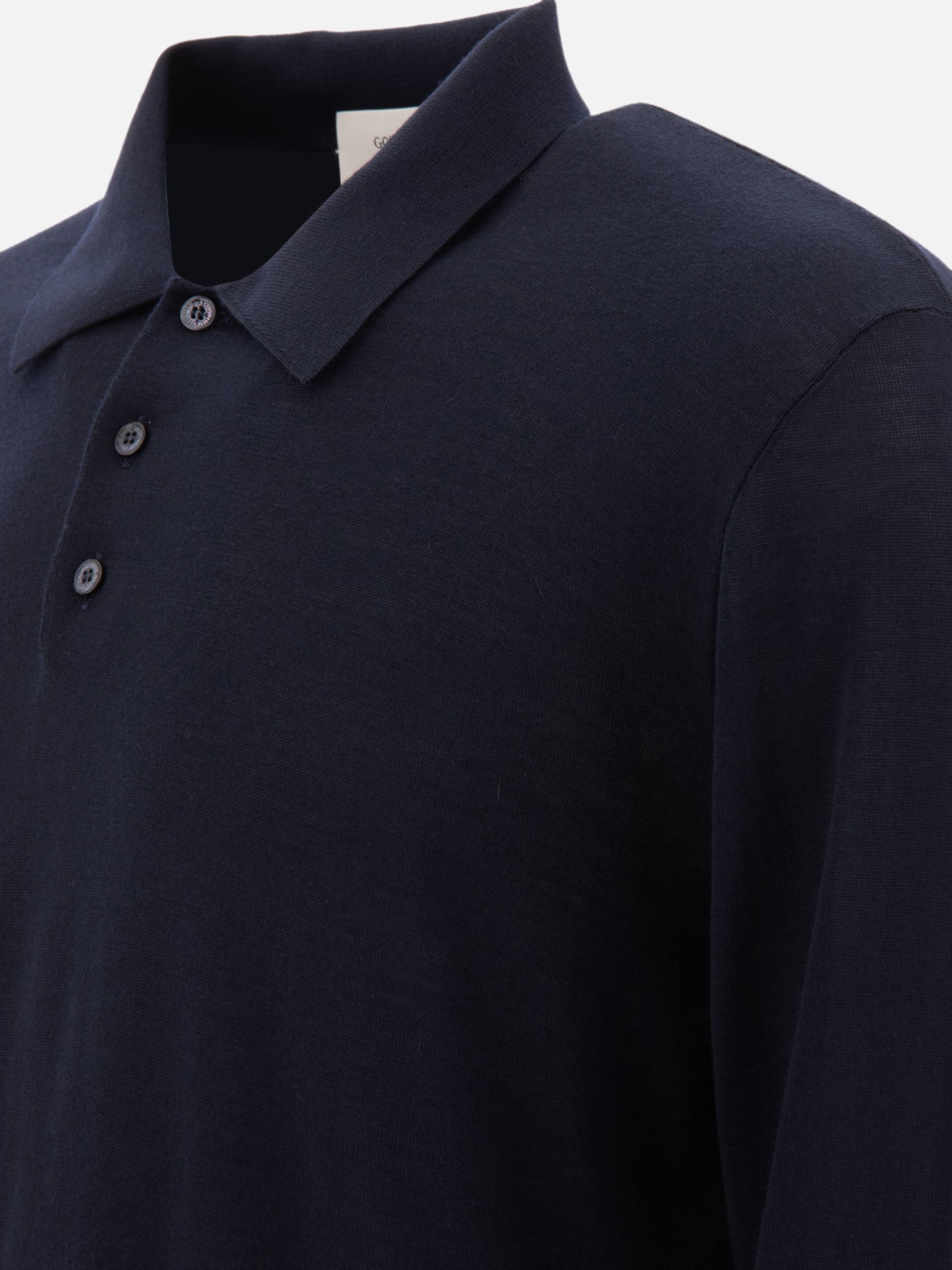 Polo shirts with buttons Solid colour  Blue - Golden Goose Men | PDP | VIETTI Online Store | thumbnail_4