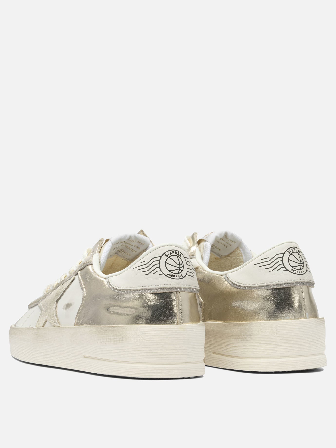 Low top sneakers 82% cow leather 10% polyamide 5% polyurethane 3% polyester - 100% rubber  Silver - Golden Goose Women | PDP | VIETTI Online Store | thumbnail_4
