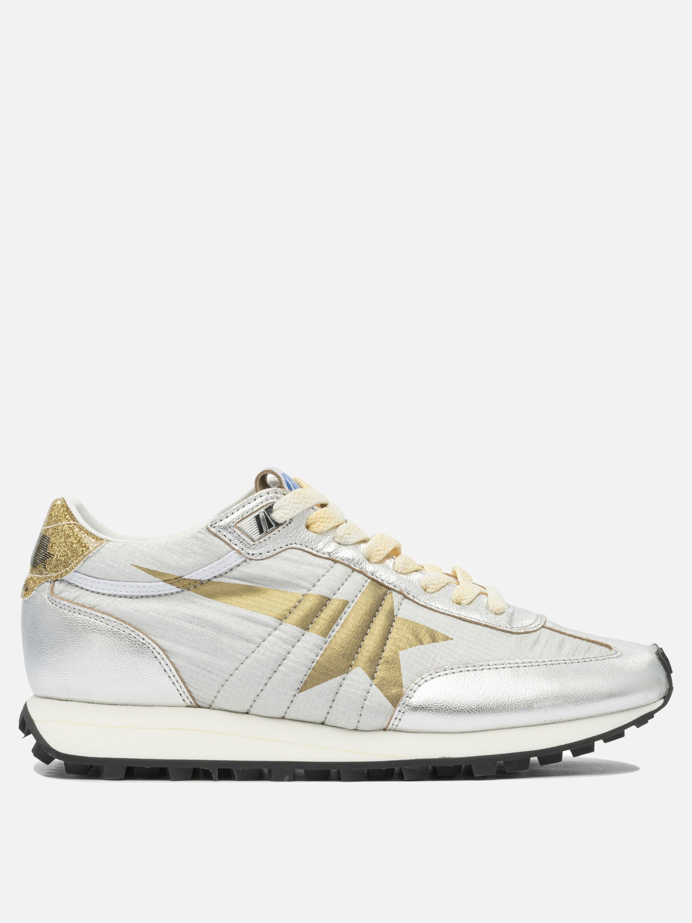 Sneaker basse 48% polyamide 39% goat leather 6% polyurethane 1% polyvinyle - 100% rubber  Argento - Golden Goose Donna | PDP | VIETTI Online Store | Zoom-Modal
